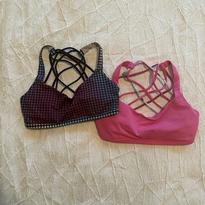 Two lululemon free to be wild bras